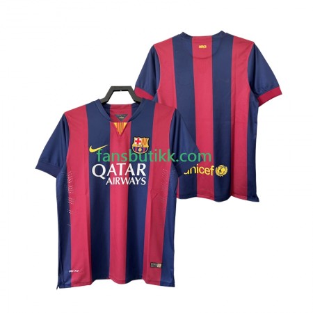 Fotballdrakt FC Barcelona 2014 2015 Retro Hjemmetrøye Kortermet